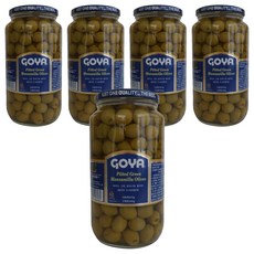 Goya 大容量裝綠色 Manzaniya 橄欖, 875g, 5個