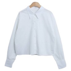 Lindashop 女款Tribell翻領標準微短版長袖襯衫 cpnb3020k47