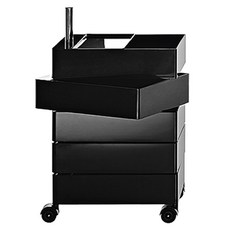 마지스 트롤리 360 컨테이너 수납장 방문설치, 블랙, 5단