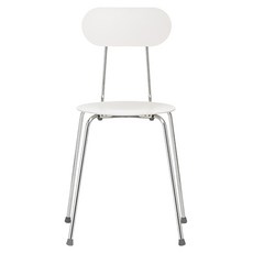 마지스 마리올리나 체어 방문설치, 크롬 + 화이트, 1개