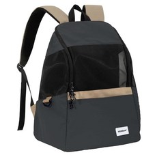 Hidream 寵生幾何 寵物輕便雙肩包, 蕎麥灰, 1個