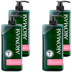 AROMASE 艾瑪絲 5α鳶尾玫瑰控油洗髮精, 4瓶, 400ml