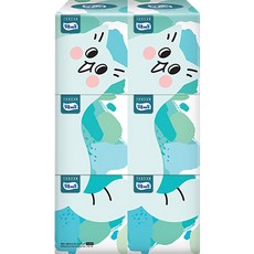 잘풀리는집 라온 정사각 미용티슈 2겹, 100매, 6개