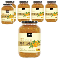 NOKCHAWON 綠茶園 蜂蜜柚子茶 含有豐富果肉 口感飽滿 適合冷沖或熱泡, 1kg, 1入, 6罐