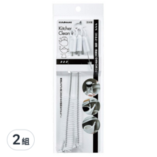 mameita 廚房瓶壺口清潔刷組，大中小三種口徑，輕鬆洗淨污垢，Set 3入, 2組