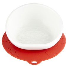 HARIO 好璃奧 短毛貓專用磁碗 75ml, 紅色, 1個