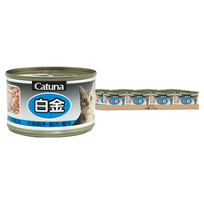 Catuna 成貓 開心白金大貓罐, 白身鮪魚 + 蝦肉 + 蟹肉, 170g, 24罐