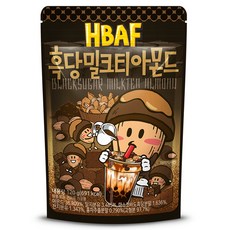 바프 흑당 밀크티 아몬드, 120g, 1개