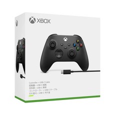 Microsoft 微軟 XBOX 無線控制器 + USB-C 纜線, 黑色, 1組
