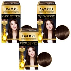 사이오스 올레오크림 염색제, 5N코코아브라운, 3개