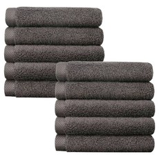 Songwol 松月 掛環擦手巾 40g, 10個, 深灰色