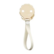 tgm 固齒器安撫奶嘴鍊夾, 8g極輕量, PC.PA材質, 韓國KC檢驗國家認證合格, 麥黃, 1個