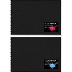 YOUNGART 黑色專家素描本+貼紙 隨機出貨, 4開, 1組