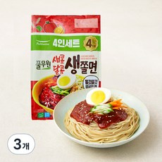 풀무원 새콤달콤 생쫄면 4인, 920g, 3개