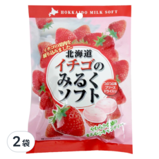 RIBON 立夢 北海道草莓牛奶糖 日本原裝進口, 60g, 2包
