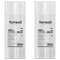 Tamsaa 純白紙杯, 100個, 2組
