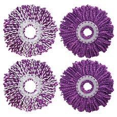 LiAo 旋轉拖把用超細纖維拖把布補充包 2入 隨機出貨, 2組