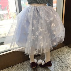 YEROOYENA 孩童雪花圖案紗裙