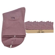 B.V.D. 女款細針寬口襪 12雙 藕色