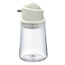 HARIO 好璃奧 辛普利 按壓式黑色醬汁瓶 白色, 80ml, 1瓶