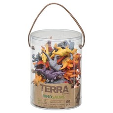 TERRA BY BATTAT 科育感統玩具 恐龍 60件裝, 1桶