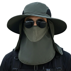 Vian 防UV遮陽寬帽簷運動帽, 綠色