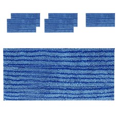 월드크린 초극세사 두툼 사각형 리필패드 25cm, 6개