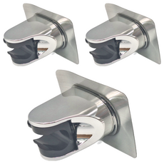 壁貼式蓮蓬頭座, 電鍍ABS材質, 耐水性強, 標準接回