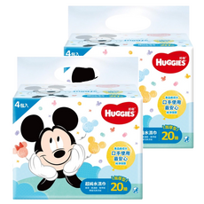HUGGIES 好奇 迪士尼純水溼巾厚型, 8包, 20張