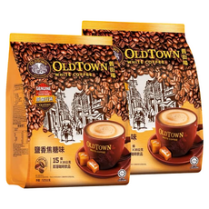 OLDTOWN 舊街場 3合1咖啡 鹽香焦糖味, 35g, 15條, 2袋