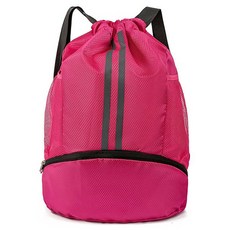 Fionani 抽繩口袋運動後背包, 1個, 粉紅色