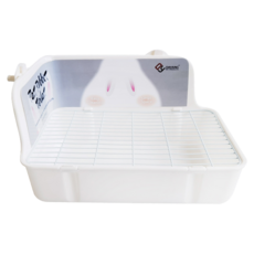 西伊勢活動鎖扣兔便盆 防濺尿盆 寵物廁所, 顏色隨機, 1個