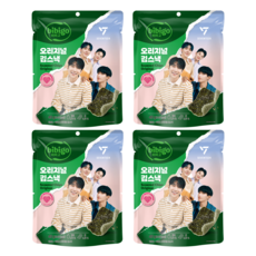 CJ bibigo 海苔脆片 原味, 4包, 40g