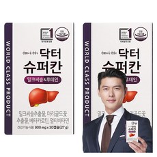 닥터슈퍼칸 밀크씨슬 루테인 27g, 30정, 2개