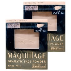 MAQuillAGE 心機彩粧 心機星魅輕羽空氣蜜粉餅 粉蕊附粉撲 8g SPF18PA++, 20號, 2個