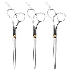 그레이거 가정용 골드링 7인치 장가위, 혼합 색상, 3개