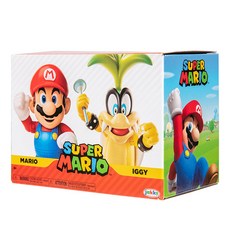 jakks PACIFIC 超級馬里奧手辦 Mario+Koopa 套組 10cm 411824, 1套