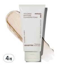 이니스프리 화산송이 바하 모공 클렌징폼, 150g, 4개