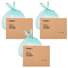 크린아이 보송보송 손잡이 봉투 베이비파우더향 2호 300매, 5L, 3개