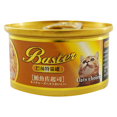 Baster 巴絲特 貓罐, 鮪魚 + 起司, 80g, 1罐