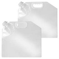 FaSoLa 多用途環保PE大容量移動式折疊水袋 34 x 30cm 69g 5L 2個, 透明, 1組