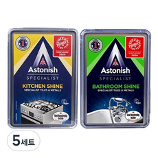 아스토니쉬 멀티 찌든때 클리너 키친샤인 450g + 베스룸샤인 450g 세트, 5세트