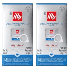 일리 디카페이나토 파드 캡슐커피, 7g, 18개입, 2개