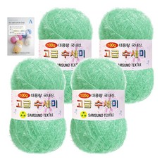 Yarna 大容量菜瓜布 100g 4入 + A款印刷圖案 8種組合, 133 軟薄荷, 1套