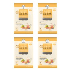 요고펫푸드 시니어 강아지 소프트사료, 양, 1.4kg, 4개
