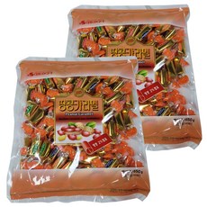 Bite 花生焦糖糖果, 2袋, 650g