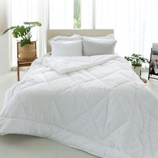 myhouSE 菱格紋超細纖維棉被, 白色