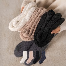 Sockpiens 女性用蓬鬆厚實睡眠襪4雙組