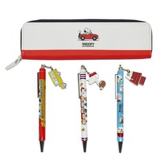 PEANUTS 史努比 鉛筆盒 + 夏普 3p, 顏色隨機, 1組