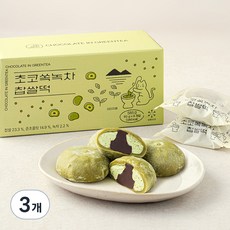 쿠캣 초코쏙 녹차 찹쌀떡 (냉동), 65g, 9개입, 3박스